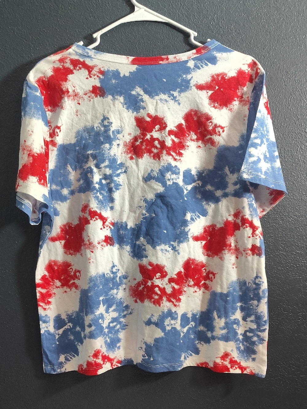 Patriotic Peanuts Snoopy Tie-Dye Tee - Red, Blue & White - Picture 4 of 4